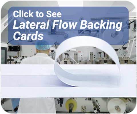 lateral flow backing card